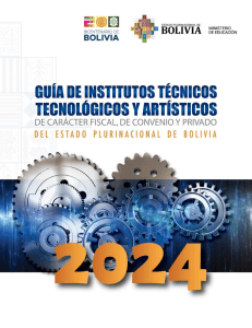 Guía de Institutos Técnicos y Artísticos Bolivia 2024