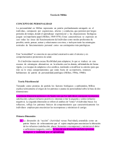 Teoría de la Personalidad de Millon: Estilos y Dimensiones