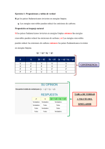 Ejercicios de Lógica: Proposiciones, Tablas de Verdad, Inferencia