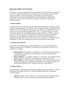 El Salvador: Dimensión Política, Social y Económica