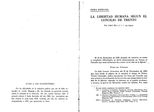 Libertad Humana y Concilio de Trento: Análisis Teológico