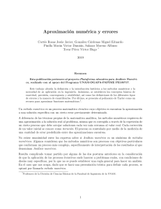 Aproximación Numérica y Errores: Métodos y Análisis