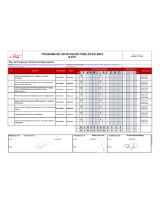 Programa capacitación paneles