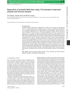 Potential Field Data Separation using 3-D PCA & Textural Analysis