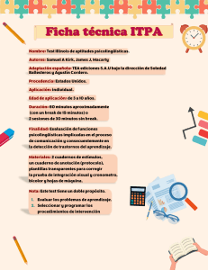 Test ITPA: Aptitudes Psicolingüísticas en Niños