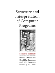 Structure and Interpretation of Computer Programs (SICP)