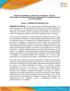 ANDINA DE FRUTAS S.A.S.: Estudio de Caso y Evaluación Financiera