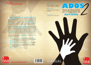 ADOS-2: Escala de Observación para el Diagnóstico del Autismo