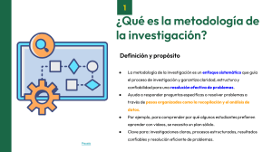 Metodología de la Investigación: Definición y Propósito