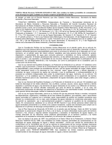 NOM-001-SEMARNAT-2021: L&iacute;mites de Contaminantes en Aguas Residuales