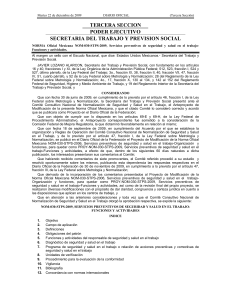 NOM-030-STPS-2009: Seguridad y Salud en el Trabajo