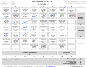 Plan de Estudios Ingeniería Industrial TecNM