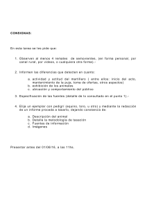 Tarea: Remates de Semovientes y Tasación de Animales