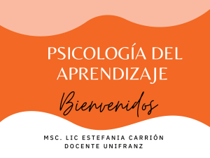 Psicología del Aprendizaje: Introducción