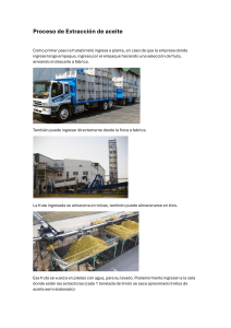 Proceso de Extracción de Aceite de Limón