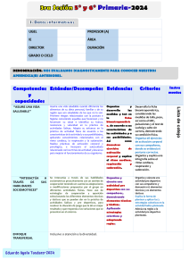 Plan de Clase: Evaluación Diagnóstica en Educación Física