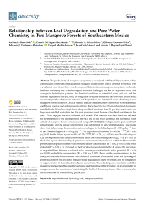 Leaf Degradation & Pore Water Chemistry in Mangroves