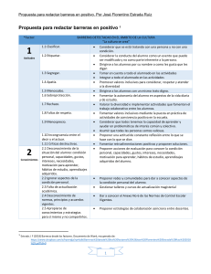 Barreras en el Ámbito Educativo: Propuestas Positivas