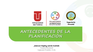 Planificación en Ingeniería Forestal: Antecedentes Históricos