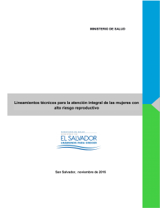 Atención Integral Mujeres Alto Riesgo Reproductivo - MINSAL