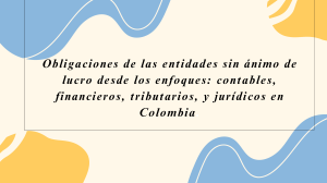 Obligaciones ESAL en Colombia: Contable, Tributario y Jurídico