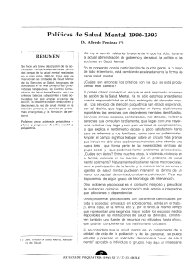 Políticas de Salud Mental en Chile 1990-1993