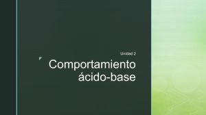 Comportamiento Ácido-Base: Teorías y Aplicaciones