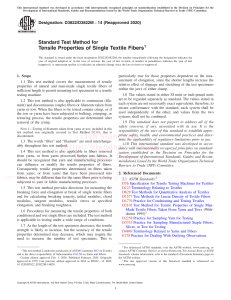 Textile Fiber Tensile Testing: ASTM D3822 Standard