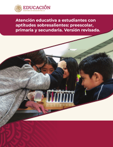 Atención Educativa a Estudiantes Sobresalientes: Guía SEP