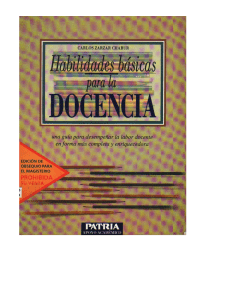 Habilidades Básicas para la Docencia: Guía para Profesores