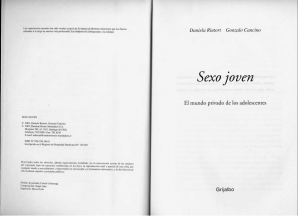 Sexo Joven: El Mundo Privado de los Adolescentes