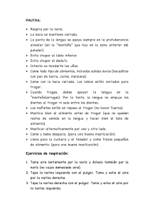 Ejercicios de Respiración y Deglución: Guía Práctica