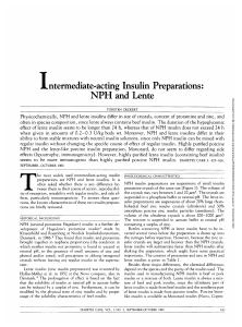 NPH vs Lente Insulin: Characteristics & Differences