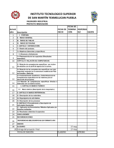 Plan de Proyecto Innovación Ingeniería Industrial