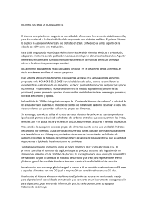 Sistema Mexicano de Alimentos Equivalentes: Historia y Conceptos