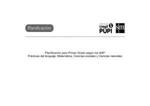 Planificación 1er Grado: Lenguaje, Matemática, Ciencias