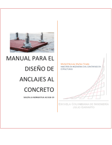 Dise&ntilde;o de Anclajes al Concreto ACI318-19: Manual Completo