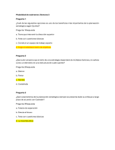 Examen Planeación Estratégica Semana 2