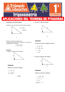 Teorema de Pitágoras: Ejercicios Resueltos y Problemas