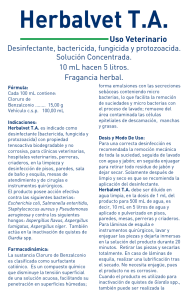 Herbalvet T.A. Desinfectante Veterinario: Información y Uso