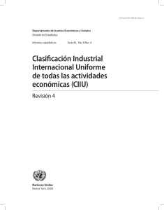 CIIU Rev. 4: Clasificaci&oacute;n Industrial Internacional Uniforme