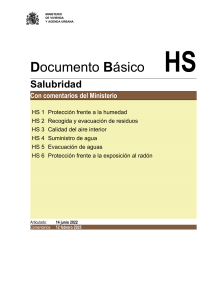 Documento B&aacute;sico HS Salubridad: Requisitos Edificios