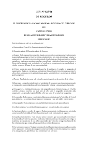 Ley de Seguros de Paraguay N° 827/96