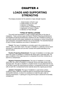 Concrete Pipe Loads & Strengths: Design Manual Chapter