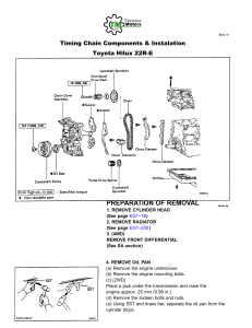 Toyota Hilux 22R-E Timing Chain Repair Guide
