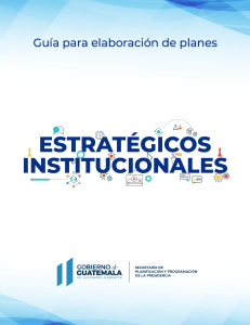 Guía para la Elaboración de Planes Estratégicos Institucionales
