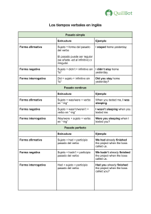 Tiempos Verbales en Inglés: Guía Completa con Ejemplos
