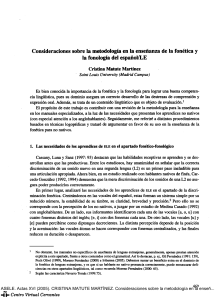 Fon&eacute;tica y Fonolog&iacute;a ELE: Metodolog&iacute;a para Anglohablantes