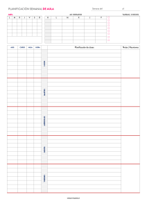PLANIFICACI&Oacute;N SEMANAL DE AULA PARA IMPRIMIR ESO BTO 8
