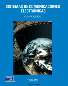 Sistemas de Comunicaciones Electr&oacute;nicas: Tomasi, 4ta Edici&oacute;n